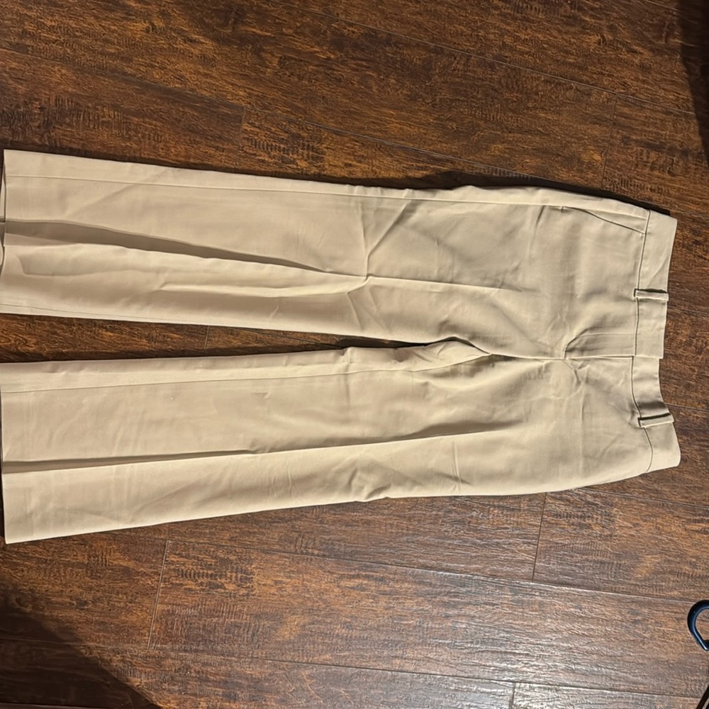 Ann Taylor Dress Pants 6P Tan Pockets Stretch